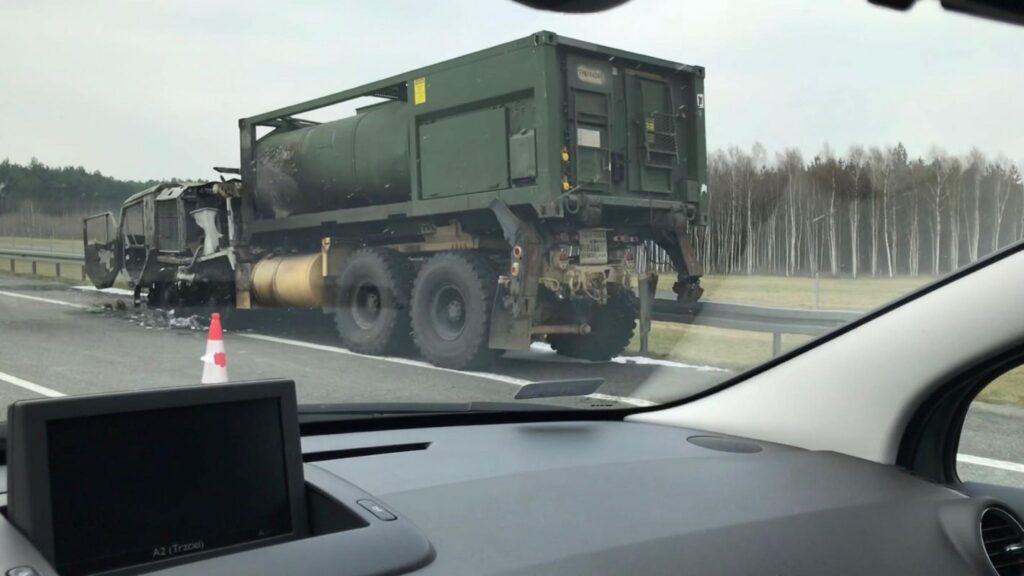 Pożar amerykańskiej ciężarówki na A2 Radio Zachód - Lubuskie