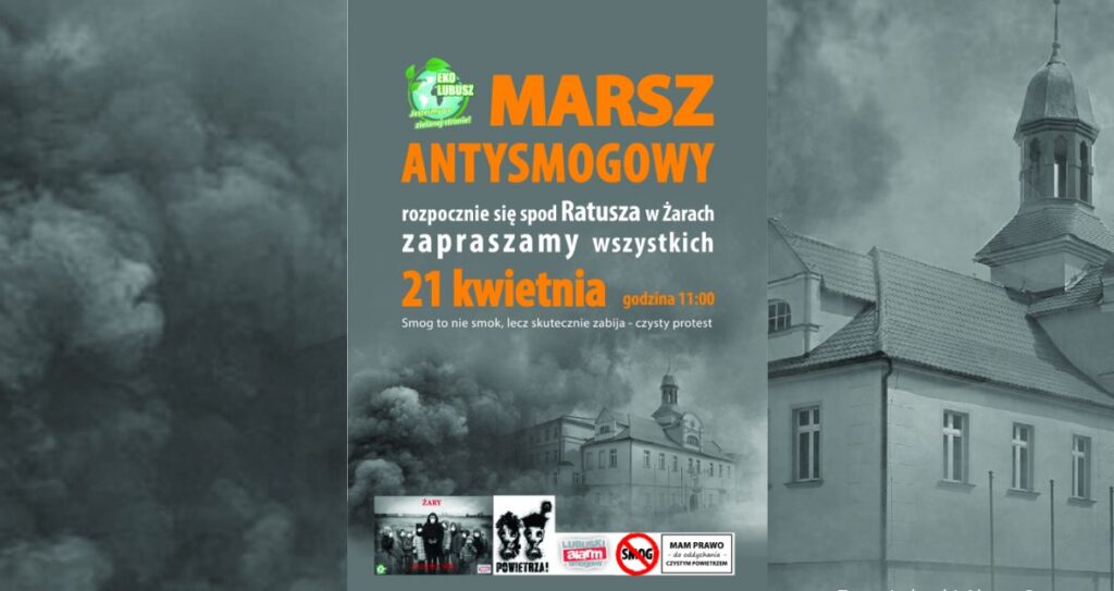 Marsz antysmogowy w Żarach Radio Zachód - Lubuskie