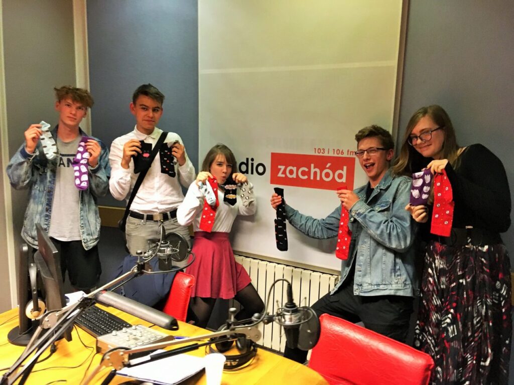 Strefa Młodych - uczniowska firma So Socks Radio Zachód - Lubuskie