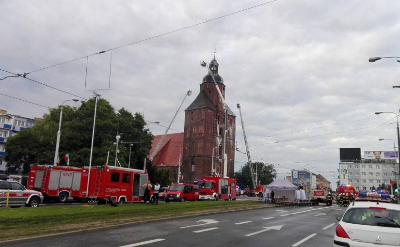 Rok po pożarze wieży katedralnej Radio Zachód - Lubuskie