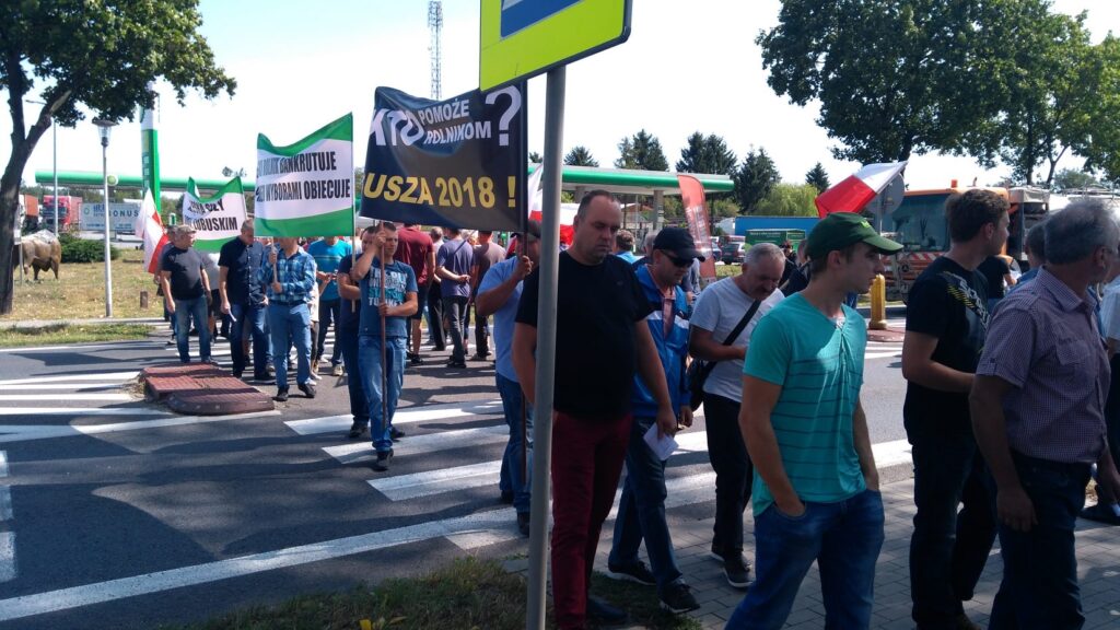 Protest lubuskich rolników Radio Zachód - Lubuskie