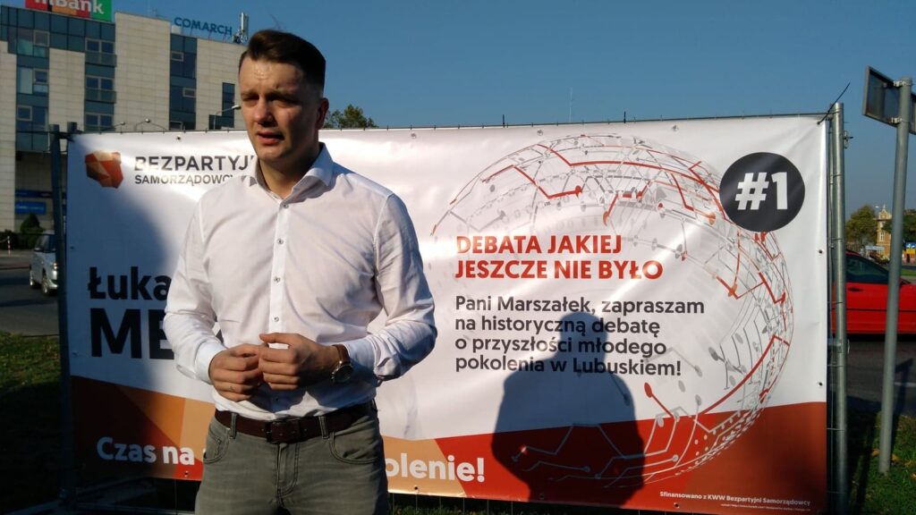 Łukasz Mejza zaprasza do debaty Radio Zachód - Lubuskie