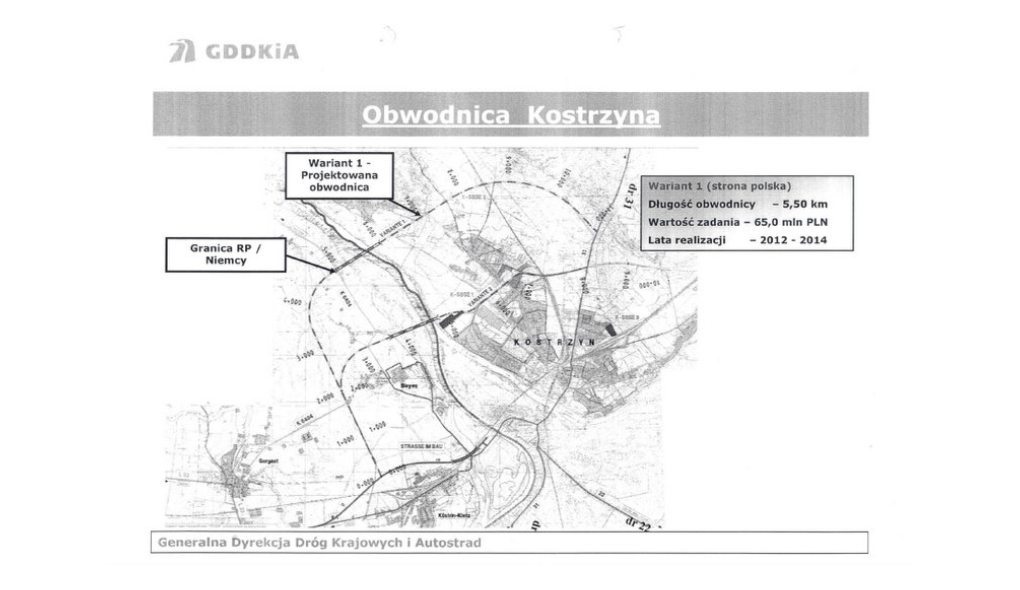 Jak zaawansowane są prace projektowe nad budową obwodnicy Kostrzyna? Radio Zachód - Lubuskie