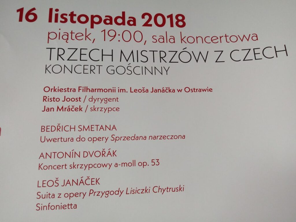 „Trzech mistrzów z Czech” w filharmonii Radio Zachód - Lubuskie