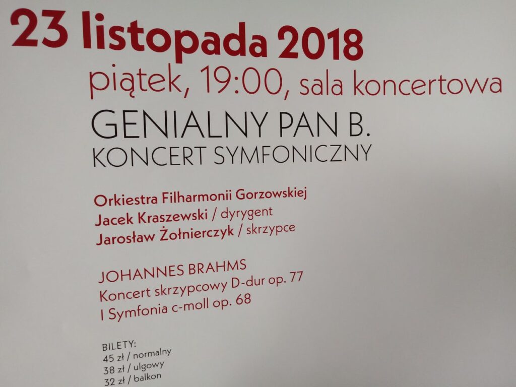 Genialny pan B. w Filharmonii Gorzowskiej Radio Zachód - Lubuskie