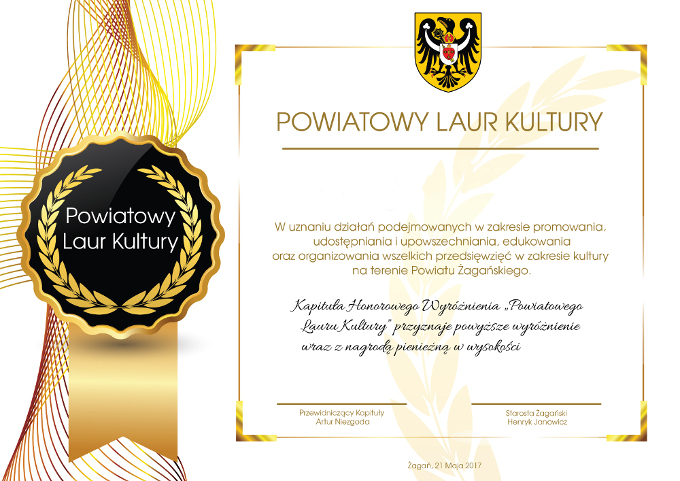 Konkurs "Powiatowy Laur Kultury" Radio Zachód - Lubuskie