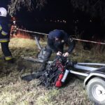 Koparka wpadła do stawu. Poszukiwania operatora Radio Zachód - Lubuskie