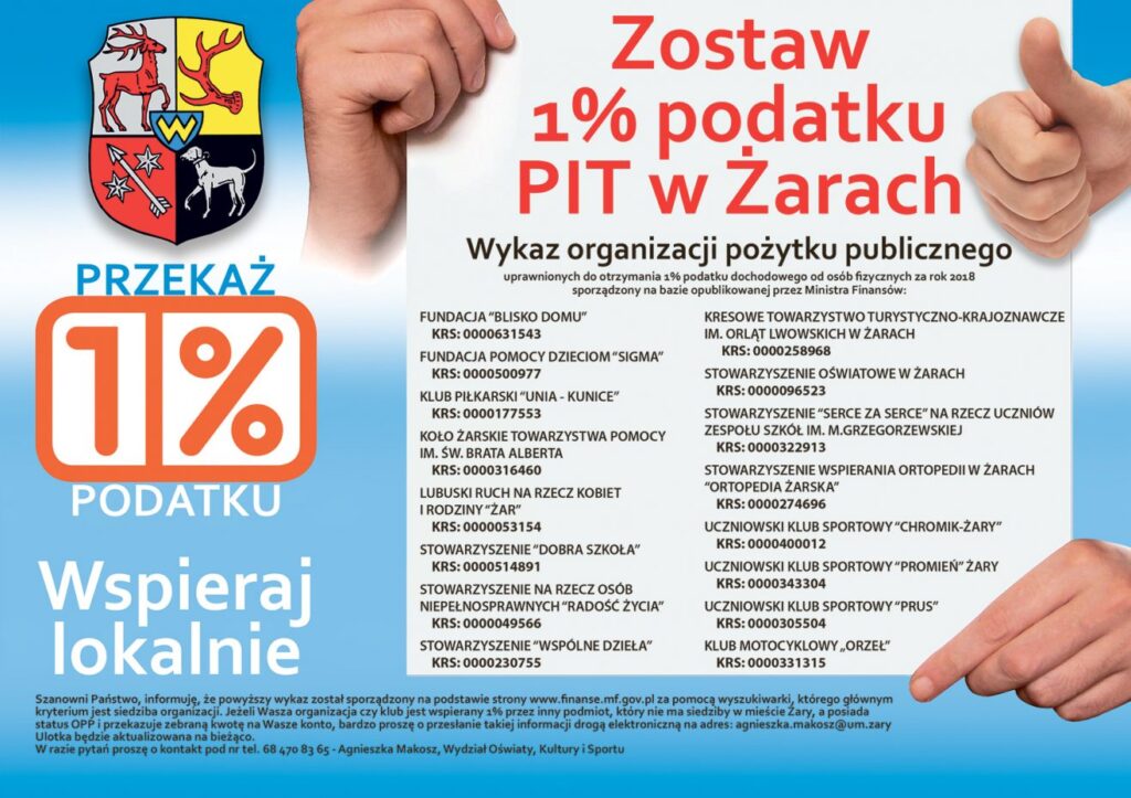 Zostaw 1% w Żarach Radio Zachód - Lubuskie