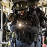 Antyterroryści na terenie MZK Radio Zachód - Lubuskie