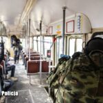 Antyterroryści na terenie MZK Radio Zachód - Lubuskie