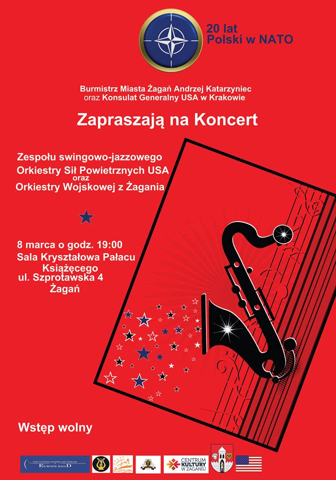 Wojskowe orkiestry - polska i amerykańska w Żaganiu Radio Zachód - Lubuskie