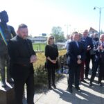 Edmund Migoś „Mundek” na pomniku 12 Edmund Migoś „Mundek” na pomniku Radio Zachód - Lubuskie