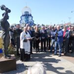 Edmund Migoś „Mundek” na pomniku 15 Edmund Migoś „Mundek” na pomniku Radio Zachód - Lubuskie