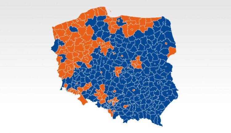 Dane PKW według powiatów, dla komitetów ogólnopolskich