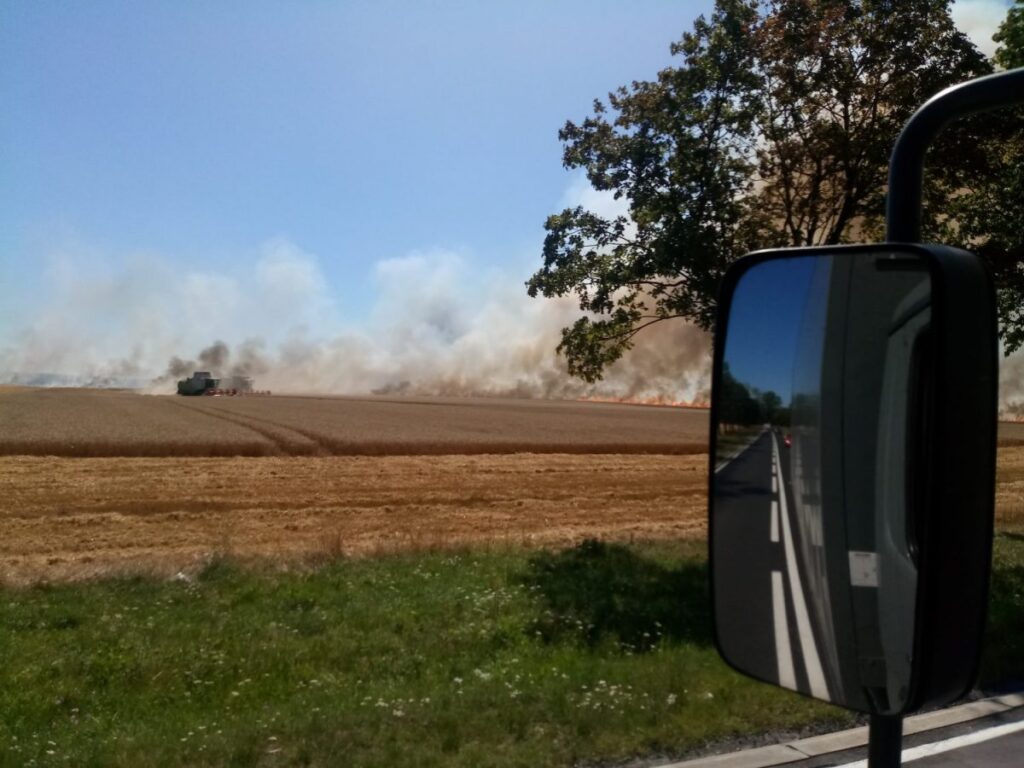 Paliło się zboże w Lubomyślu oraz w okolicy Świebodzina Radio Zachód - Lubuskie