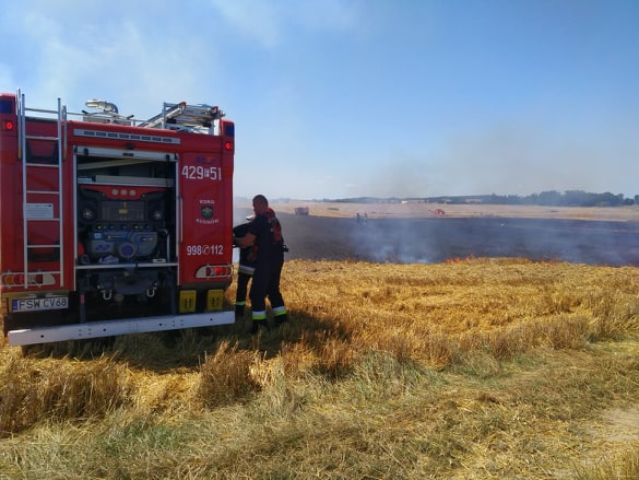 Rolnicy walczyli z ogniem Radio Zachód - Lubuskie
