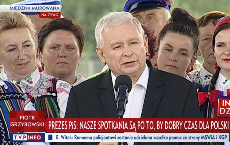 Jaroslaw Kaczynski TVP INFO