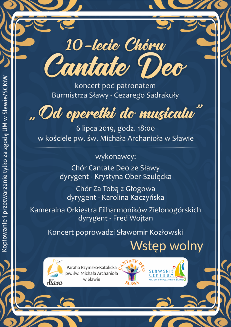 Plakat - Cantate Deo.