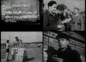 Operacja "Drewniany Koń", Żagań, kadr z filmu "The Wooden Horse". Fot. z arch. Muzeum Obozów Jenieckich