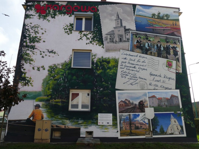 Nowy mural w Kargowej Radio Zachód - Lubuskie