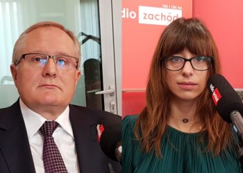 Wicedyrektor ZUS Zielona Góra Piotr Leśniak, rzecznik prasowy Agata Muchowska