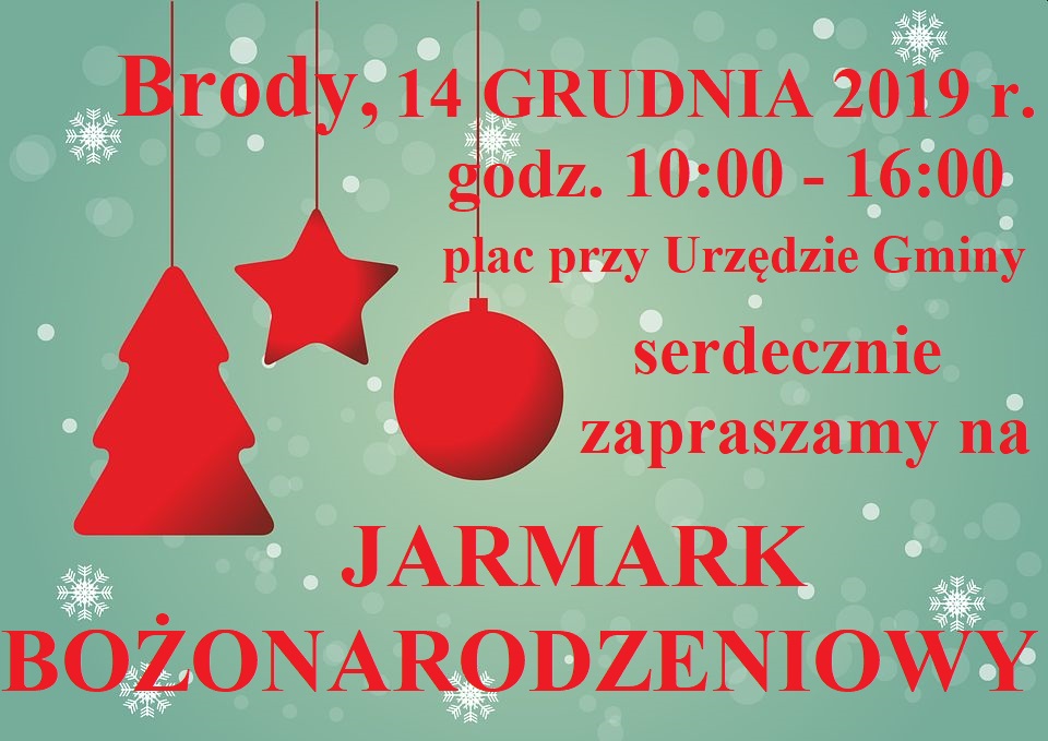 W sobotę Jarmark Bożonarodzeniowy w Brodach Radio Zachód - Lubuskie