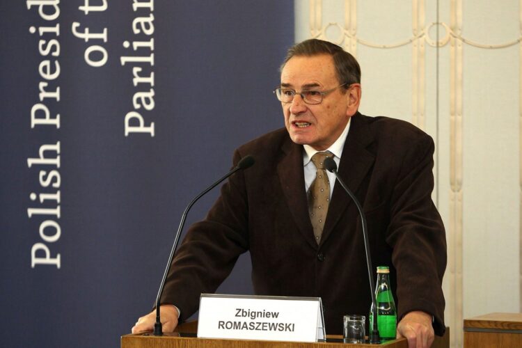 Zbigniew Romaszewski. Fot. Kancelaria Senatu Rzeczypospolitej Polskiej