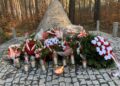 Obelisk w Jaromierzu upamiętniający "marsz śmierci" z 1945 r. Fot: Kamil Hypki