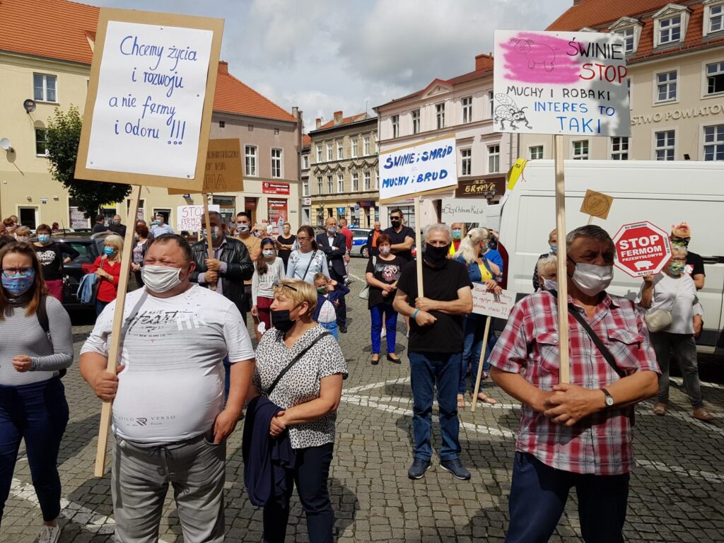 Protest mieszkańców Kalska Radio Zachód - Lubuskie