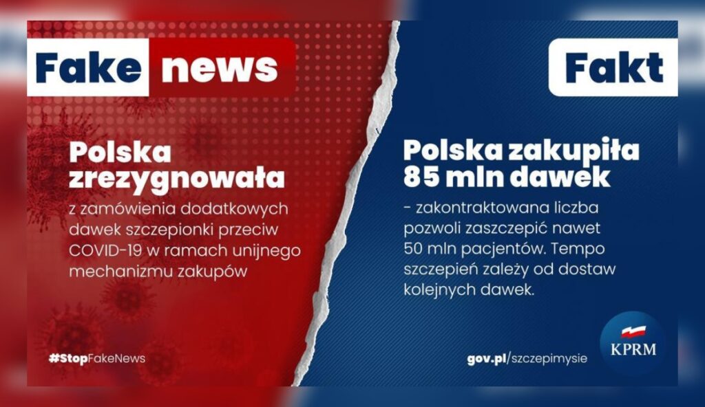 Polska nie zrezygnowała z zakupu szczepionek."To kolejny fake news" Radio Zachód - Lubuskie