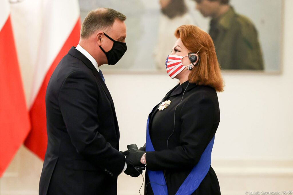 Georgette Mosbacher odznaczona Krzyżem Wielkim Orderu Zasługi RP Radio Zachód - Lubuskie