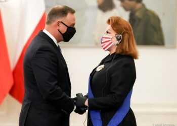 Prezydent Andrzej Duda, Ambasador USA Georgette Mosbacher. Fot. prezydent.pl