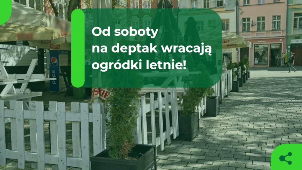 W sobotę działalność rozpoczynają ogródki letnie