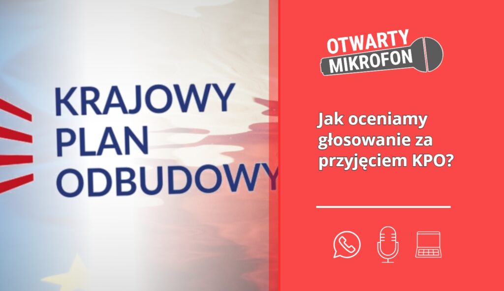 głosowanie za przyjęciem KPO