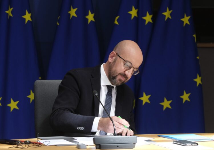 Przewodniczący Rady Europejskiej Charles Michel. Fot. PAP/EPA/OLIVIER HOSLET