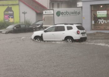 Ulewa w Zielonej Górze