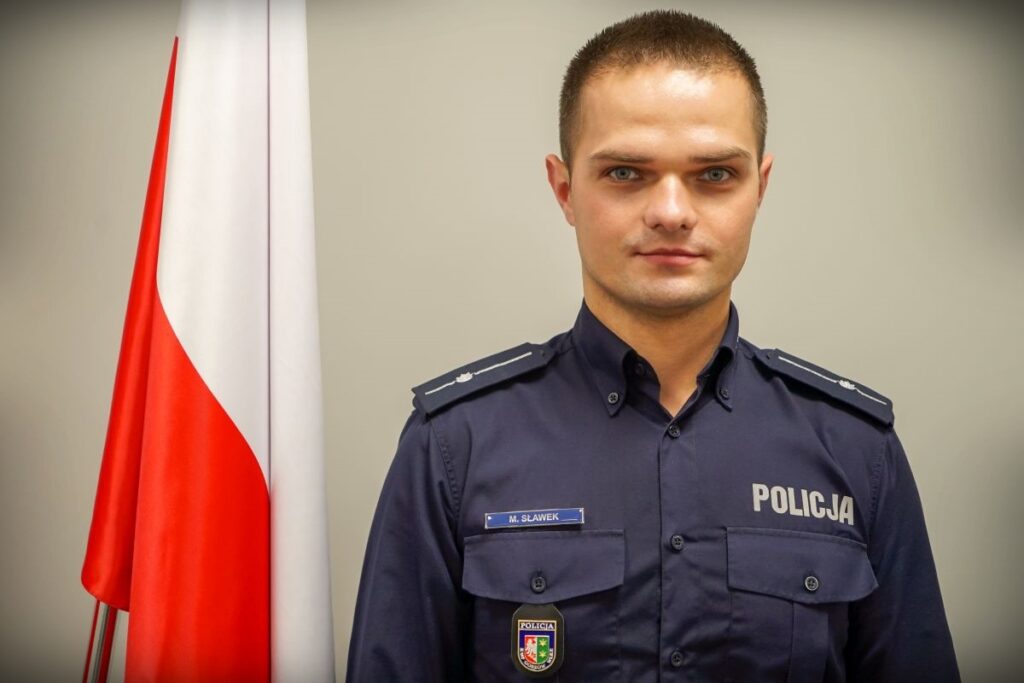 Mateusz Sławek, zespół prasowy gorzowskiej policji Radio Zachód - Lubuskie