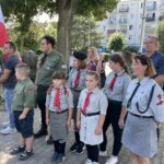 Towarzystwo ze sztandarem Radio Zachód - Lubuskie