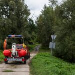 Obfite opady deszczu utrudniają poszukiwania na Wiśle starosty płockiego