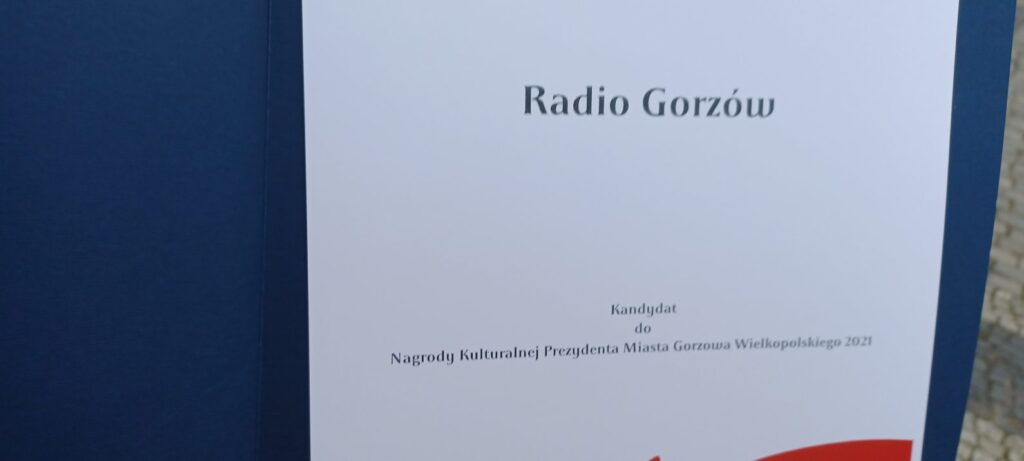 Radio Gorzów kandydatem do Nagrody Kulturalnej Prezydenta Gorzowa Radio Zachód - Lubuskie