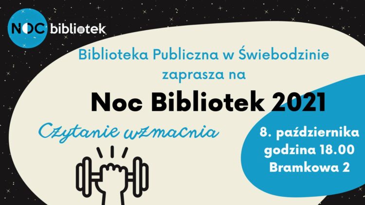 Noc bibliotek logo Świebodzin