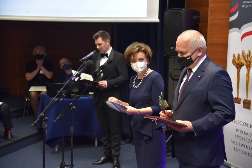 Minister Marlena Maląg na Gali Społecznik Roku 2021r. Radio Zachód - Lubuskie