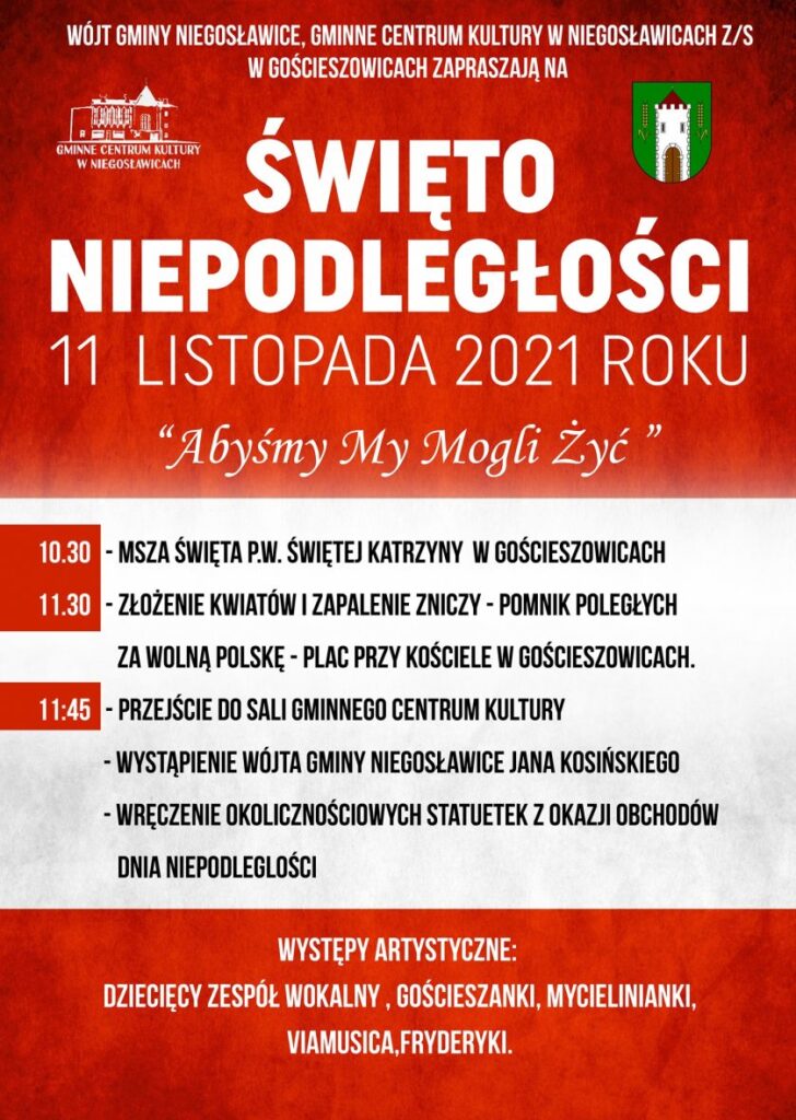 Obchody Święta Niepodległości w gminie Niegosławice Radio Zachód - Lubuskie