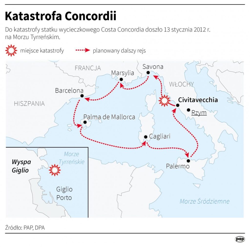 Włosi oddali hołd ofiarom katastrofy wycieczkowca Costa Concordia Radio Zachód - Lubuskie