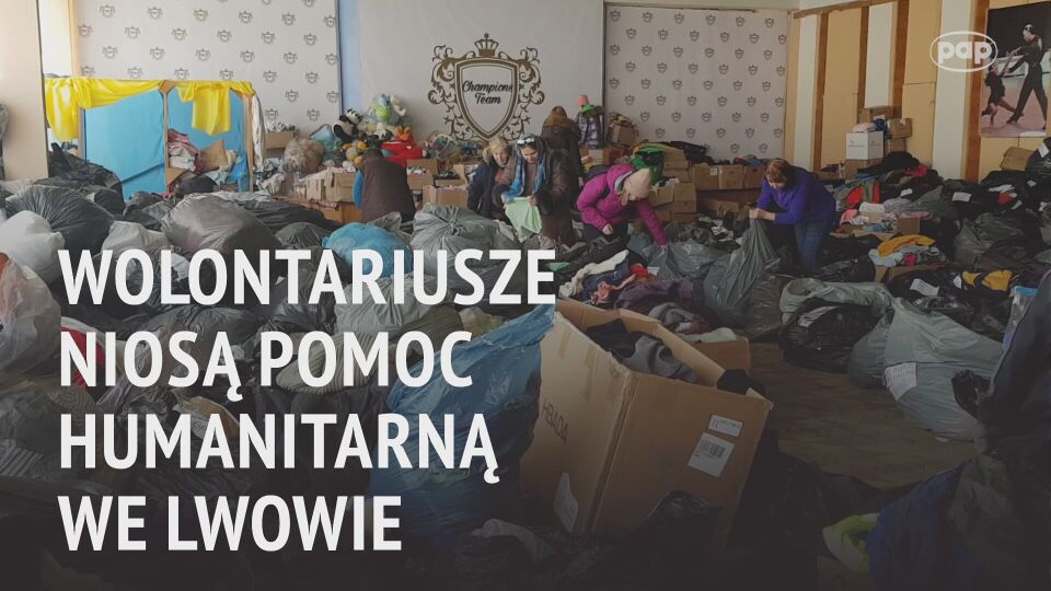 Wolontariusze niosą pomoc humanitarną we Lwowie [WIDEO] Radio Zachód - Lubuskie