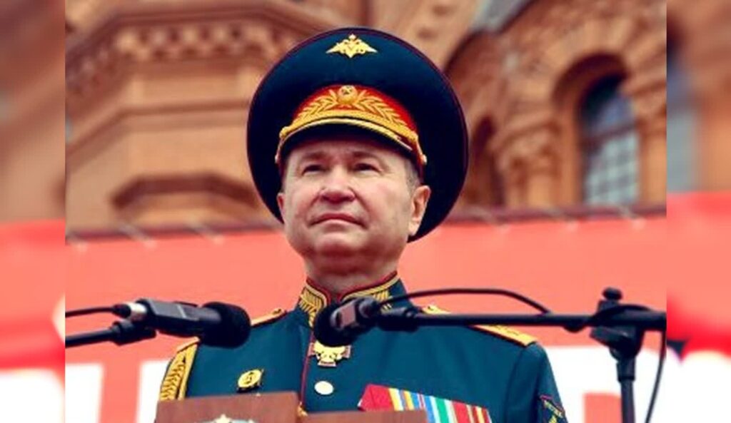 Służby Ukrainy informują, że w wyniku ostrzału zginął rosyjski generał Andriej Mordwiczow. Fot. Twitter
