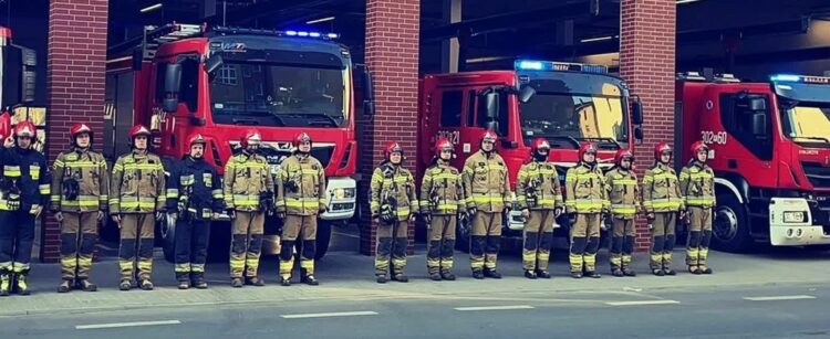 Minuta ciszy lubuskich strażaków. To hołd dla ratowników Ukrainy Radio Zachód - Lubuskie