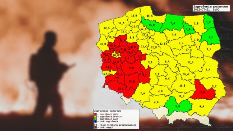 Ekstremalnie wysokie zagrożenie pożarowe w zachodniej połowie kraju Radio Zachód - Lubuskie