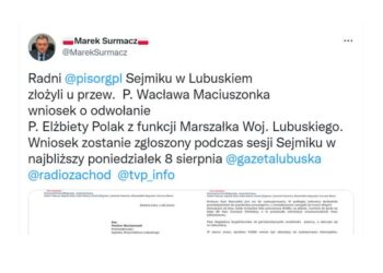 Radni Prawa i Sprawiedliwości złożyli wniosek o odwołanie marszałek Elżbiety Polak Radio Zachód - Lubuskie