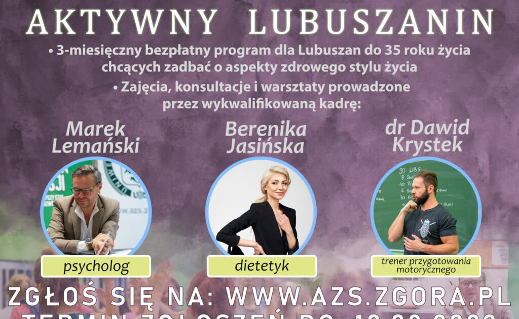Rusza program Aktywny Lubuszanin - Aktywna Zmiana Rusza program Aktywny Lubuszanin - Aktywna Zmiana Radio Zachód - Lubuskie